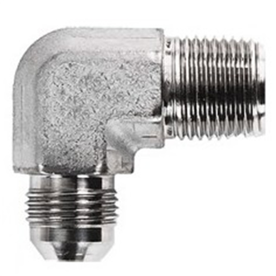 Male JIC to Male Pipe 90°